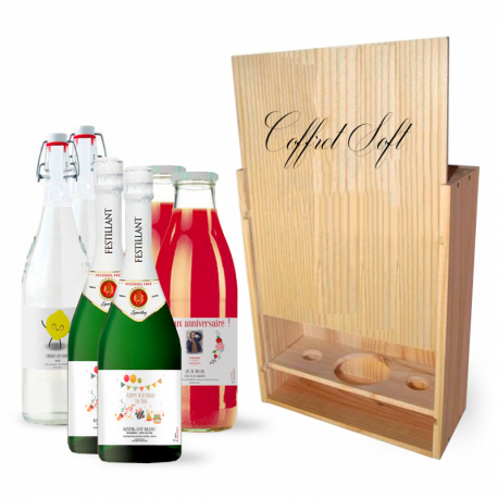 Coffret sans alcool  Vins blancs et bougie - Les Sauvignonnes