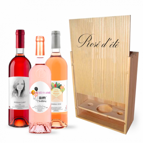 Coffret cadeau st-valentin - rond et vin blanc - Un grand marché