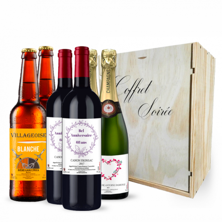 Cadeau vin 70 ans  Coffret Cadeau Vin de 1952