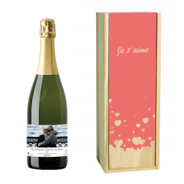 Coffret Champagne et Caisse Bois Personnalisée