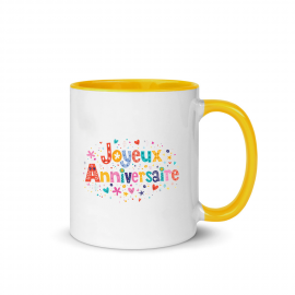 Mug personnalisé - Jaune