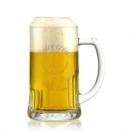 Verre a biere personnalise avec logo