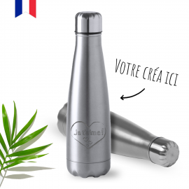 Bouteille en acier Argent 60 cl à graver