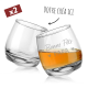 Verre à bascule Whisky 20cl (Lot de 2) personnalisé