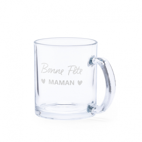 Mug en verre personnalisé