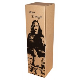 Coffret carton 1 Magnum kraft personnalisé