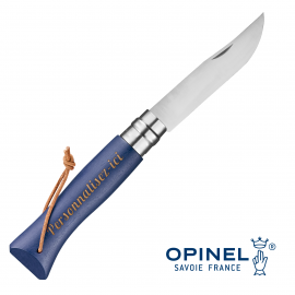 OPINEL N°08 Baroudeur Bleu foncé Inox gravure laser