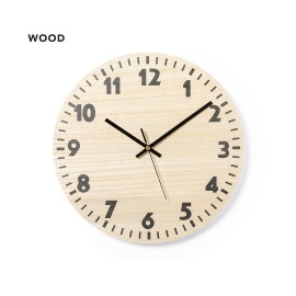 Horloge bois ronde personnalisée