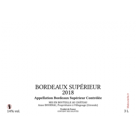 Double Magnum 3 L - Bordeaux Supérieur 2018