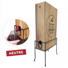 Casier vin tiroirs 12 bouteilles personnalisé
