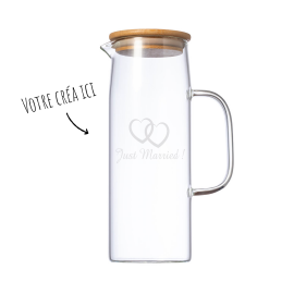 Carafe décanteur avec coffret personnalisée