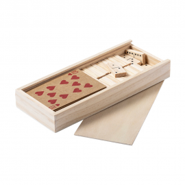 Set de 2 jeux en bois personnalisé